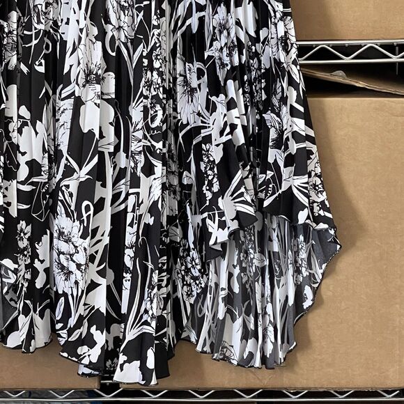 Covington Womens Skirt Size Small Floral Accordion Pleated High Low Bohemian - Picture 4 of 9